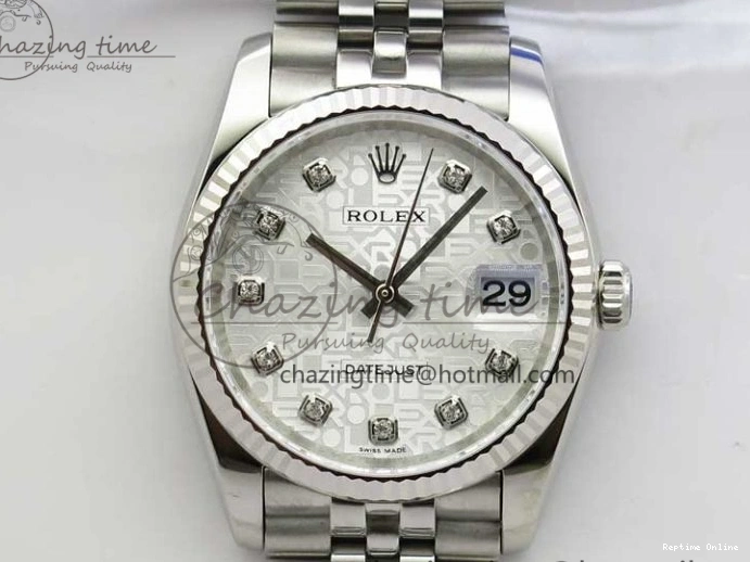 0416 Datejust 36mm 116234 904L SS DJF 1:1 Best Edition Silver Dial Diam Markers On SS Jubilee Bracelet A MoistureWicking 2931